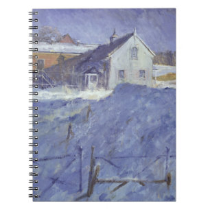 Winter am silbernen Häuschen Notizblock