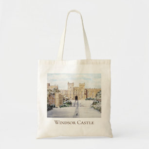 Winter am Windsor Castle Landschaftsbild Tragetasche