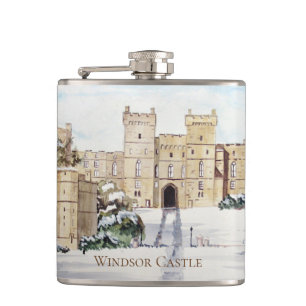 Winter am Windsor Castle von Farida Greenfield Flachmann