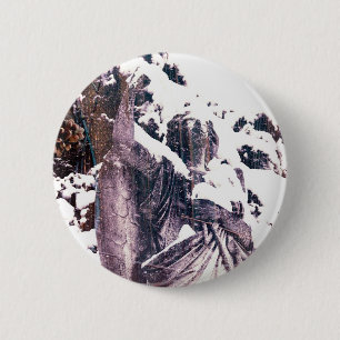 Winter Angel Button