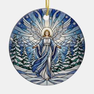 Winter Angel Family Foto Keramik Ornament