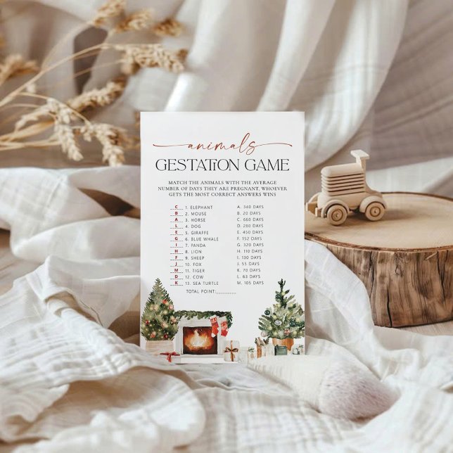 Winter Animals Gestation Baby Shower Game (Von Creator hochgeladen)