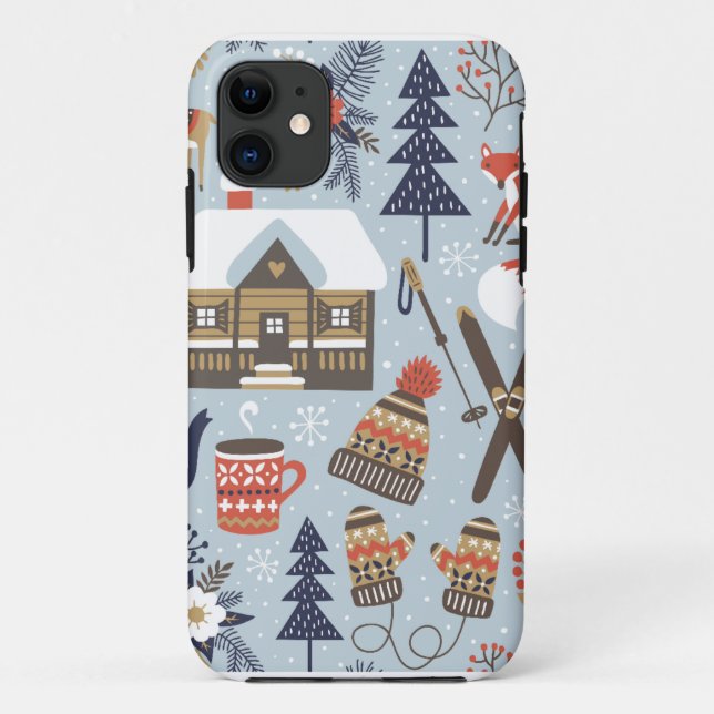 Winter Apple IPhone Cover (Rückseite)