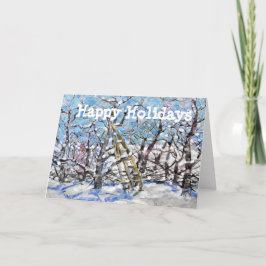 Winter Apple Pruning #140301 Feiertagskarte