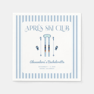 Winter Après-Ski-Junggesellinnenabschiedsparty Serviette