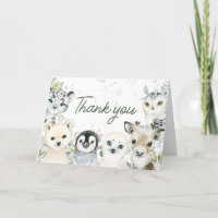 Winter Arctic Animals Baby Dusche
