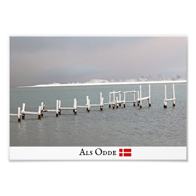 Winter As Odde/Dänemark Foto Print! (Vorne)