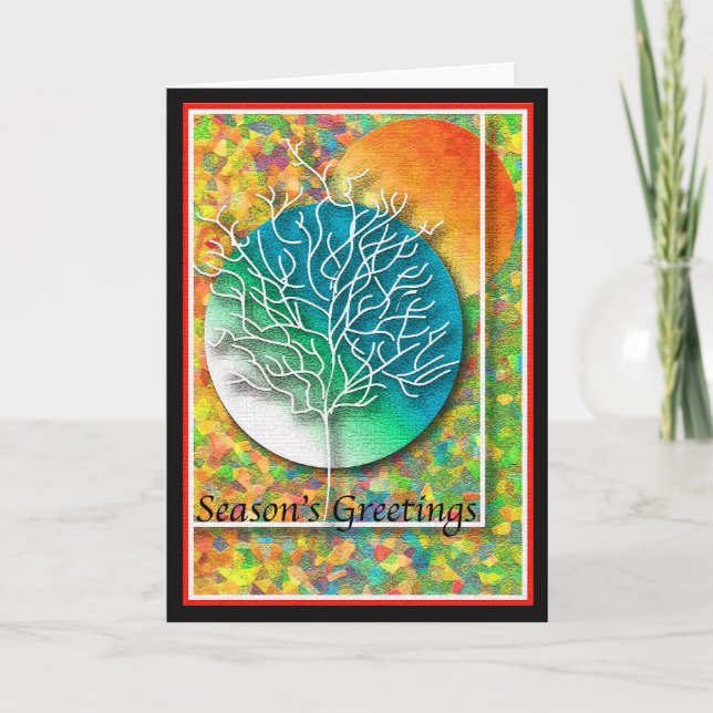 Winter auch feiertagskarte (Vorderseite)