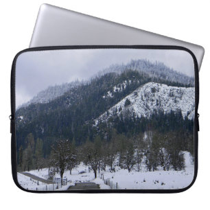Winter auf dem Land.... Laptopschutzhülle