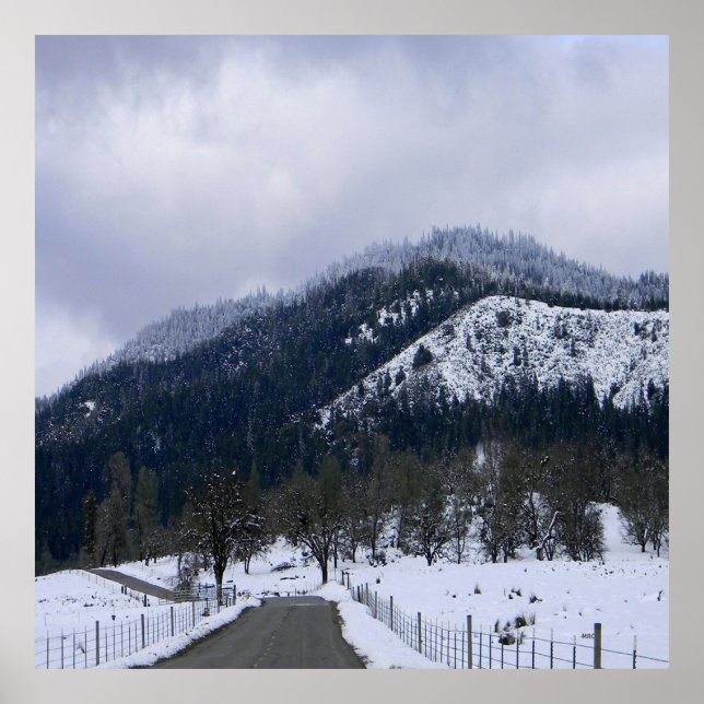 Winter auf dem Land.... Poster (Vorne)