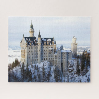 Winter auf Schloss Neuschwanstein, Deutschland Bay