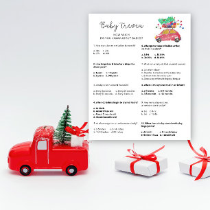 Winter-Autobaby-Trivia   Babyparty-Spiel