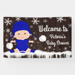 Winter-Baby-Banner - Es ist kalt draußen Baby Show Banner