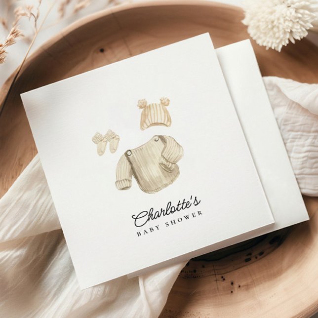 Winter Baby Clothes Gender Neutral Baby Dusche Serviette (Von Creator hochgeladen)