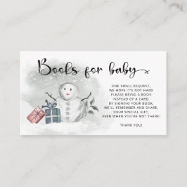Winter Baby-Duschbücher für die Kinderkarte Begleitkarte