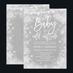 Winter Baby Dusche Einladung Geschlecht neutral we<br><div class="desc">Einladung zur Winter Baby Dusche. Alle Designs sind © PIXEL PERFECTION PARTY LTD</div>