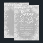 Winter Baby Dusche Einladung Geschlecht neutral we<br><div class="desc">Einladung zur Winter Baby Dusche. Alle Designs sind © PIXEL PERFECTION PARTY LTD</div>
