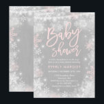 Winter Baby Dusche Einladung Rustikale Winterdusch<br><div class="desc">Einladung zur Winter Baby Dusche. Alle Designs sind © PIXEL PERFECTION PARTY LTD</div>