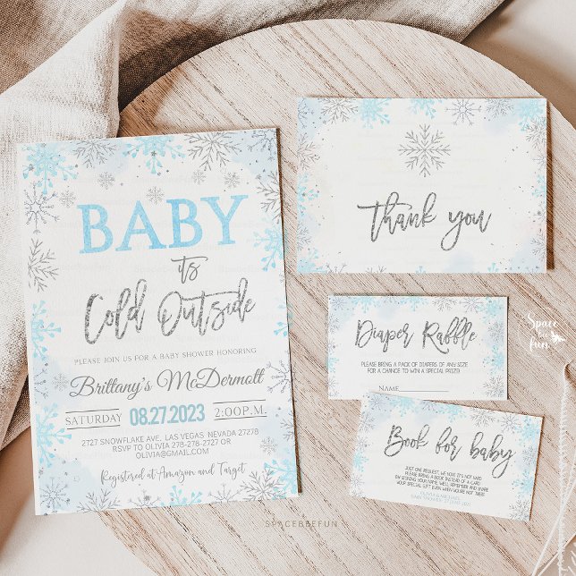 Winter Baby Dusche Es ist kalt draußen Einladung (Winter Baby Shower, It's Cold Outside Baby Shower, winter baby shower invitation, holiday baby showe)