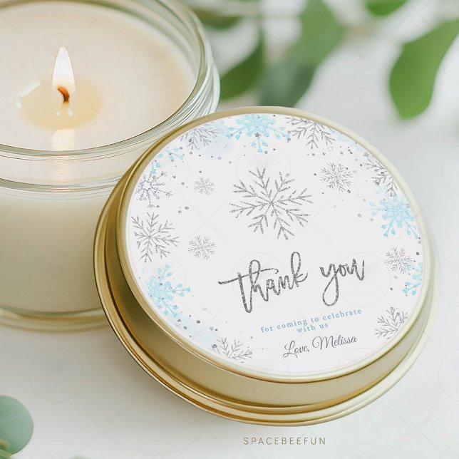 Winter Baby Dusche Es ist kalt draußen Runder Aufkleber (Winter Baby Shower, It's Cold Outside Baby Shower, classic round sticker, holiday baby shower, winte)