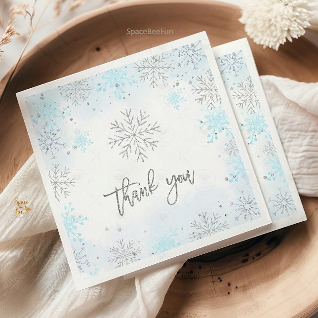 Winter Baby Dusche Es ist kalt draußen Serviette (Winter Baby Shower It's Cold Outside Invitation Snowflakes Boy Host a cozy and charming Winter Baby )