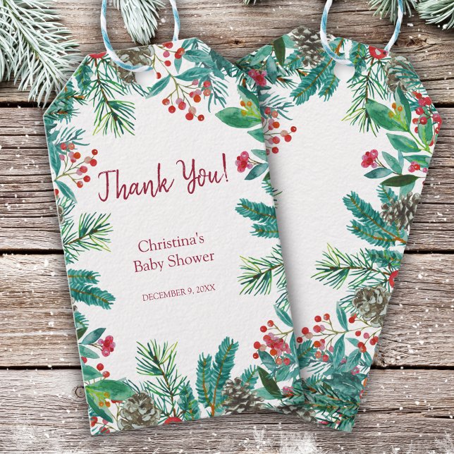 Winter Baby Dusche Geschenkanhänger (Von Creator hochgeladen)