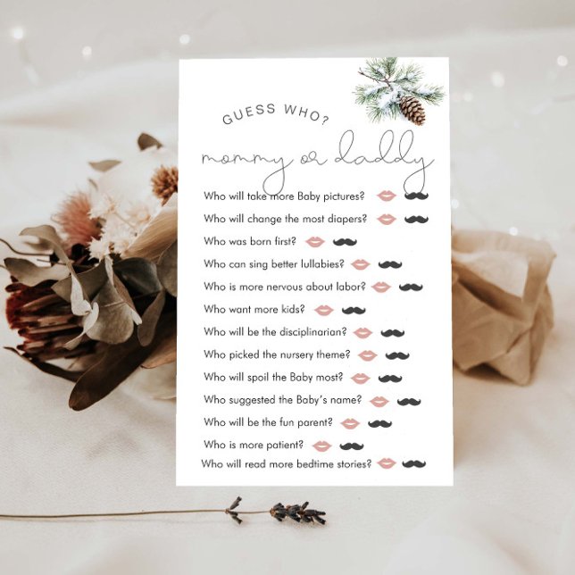 Winter Baby Dusche "Guess Who" Spiel (Von Creator hochgeladen)