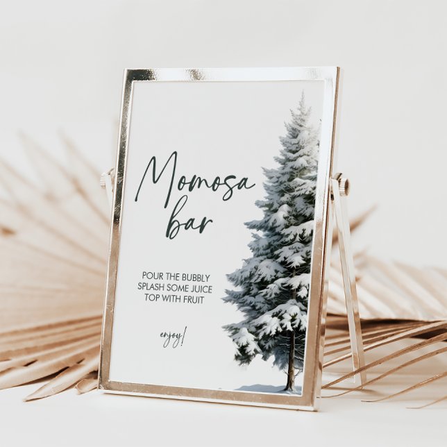 Winter Baby Dusche Momosa Zeichen | Mama-osa-Zeich Poster (Von Creator hochgeladen)