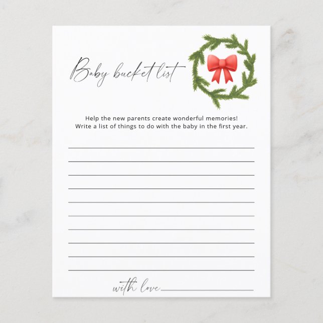 Winter Baby Eimer (Vorderseite)