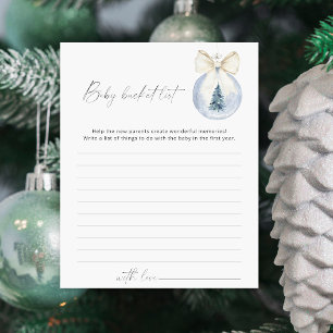 Winter-Baby-Eimerliste Spiel
