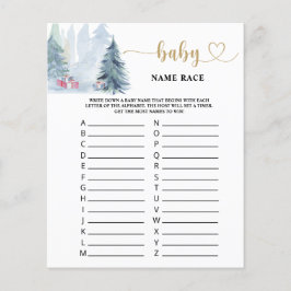 Winter Baby-Name-Rennen