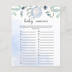 Winter Baby Namens-Rennspiel