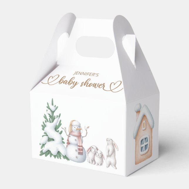 Winter Baby Showbox Geschenkschachtel (Vorderseite)