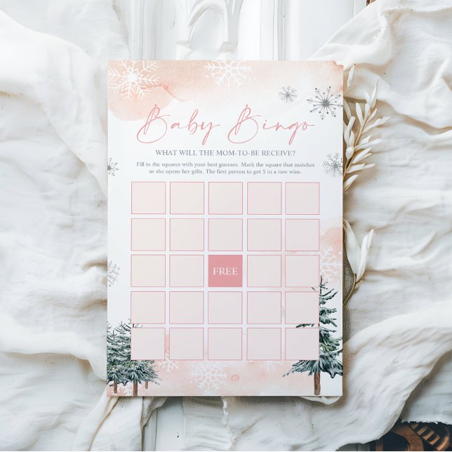 Winter Baby Shower Bingo Game (Von Creator hochgeladen)