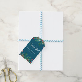 Winter Baby Shower Blue Geschenkanhänger