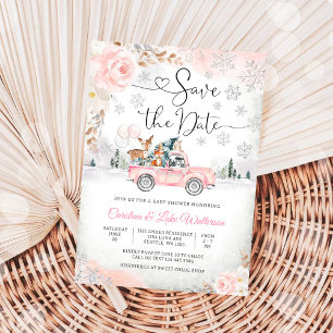 Winter Baby Shower Einladung Terminreservierung