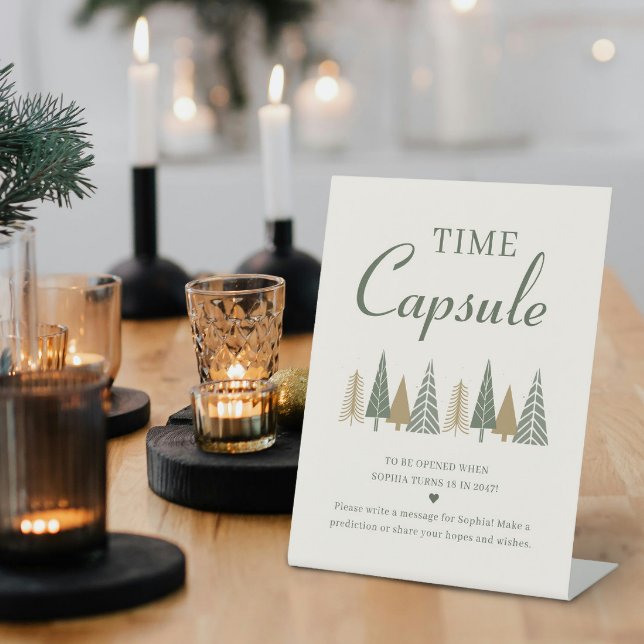 Winter Baby Shower Time Kapsel Sockelschild (Von Creator hochgeladen)