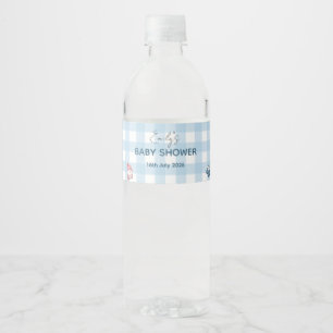 Winter-Baby-Shower-Wasserflaschenetiketten Schneem