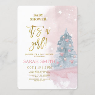 Winter Baby Showgirl Einladung