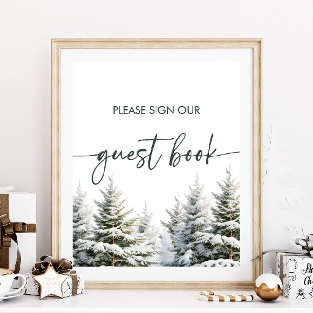 Winter Baby ShowGuest Book Sign Poster (Von Creator hochgeladen)
