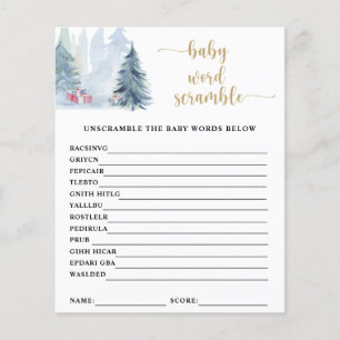 Winter-Baby-Wortelsalat Babyparty-Spiel