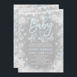 Winter-Babyparty-Einladungs-rustikale Einladung<br><div class="desc">Winter-Babyparty-Einladung. 
Alle Entwürfe sind © PIXEL-PERFEKTIONS-PARTY Ltd.</div>