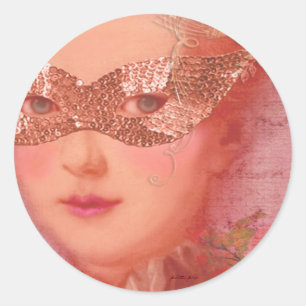 Winter-Ball-Maskerade-Umschlag Aufkleber