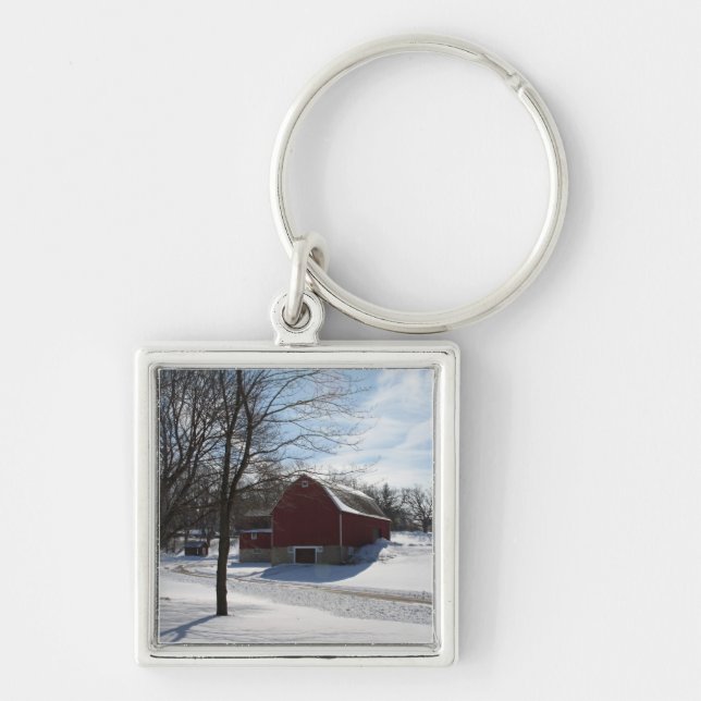 Winter Barn Schlüsselanhänger (Vorne)