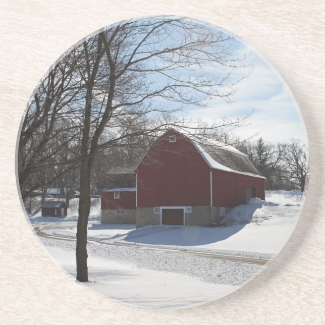 Winter Barn Untersetzer (Vorne)