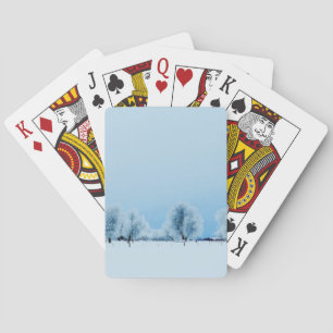 Winter-Bauernhof Spielkarten
