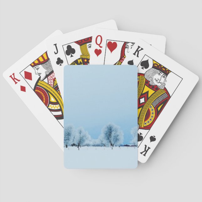 Winter-Bauernhof Spielkarten (Rückseite)