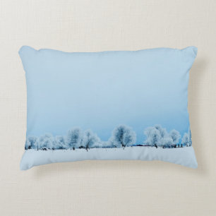 Winter-Bauernhof Zierkissen