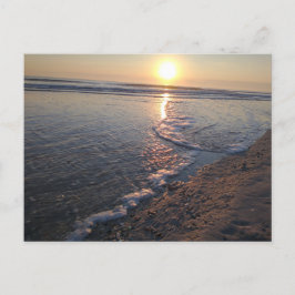Winter Beach Sunrise Postkarte