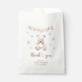 Winter Bear Baby Dusche geschlechtsneutral Danke Geschenktütchen